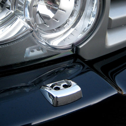 Headlight Washer Jet Chrome Covers for Range Rover L322 Vogue 2006+