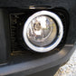 Front Bumper Fog Lamp Surrounds for Range Rover L322 2010 - Chrome & Black