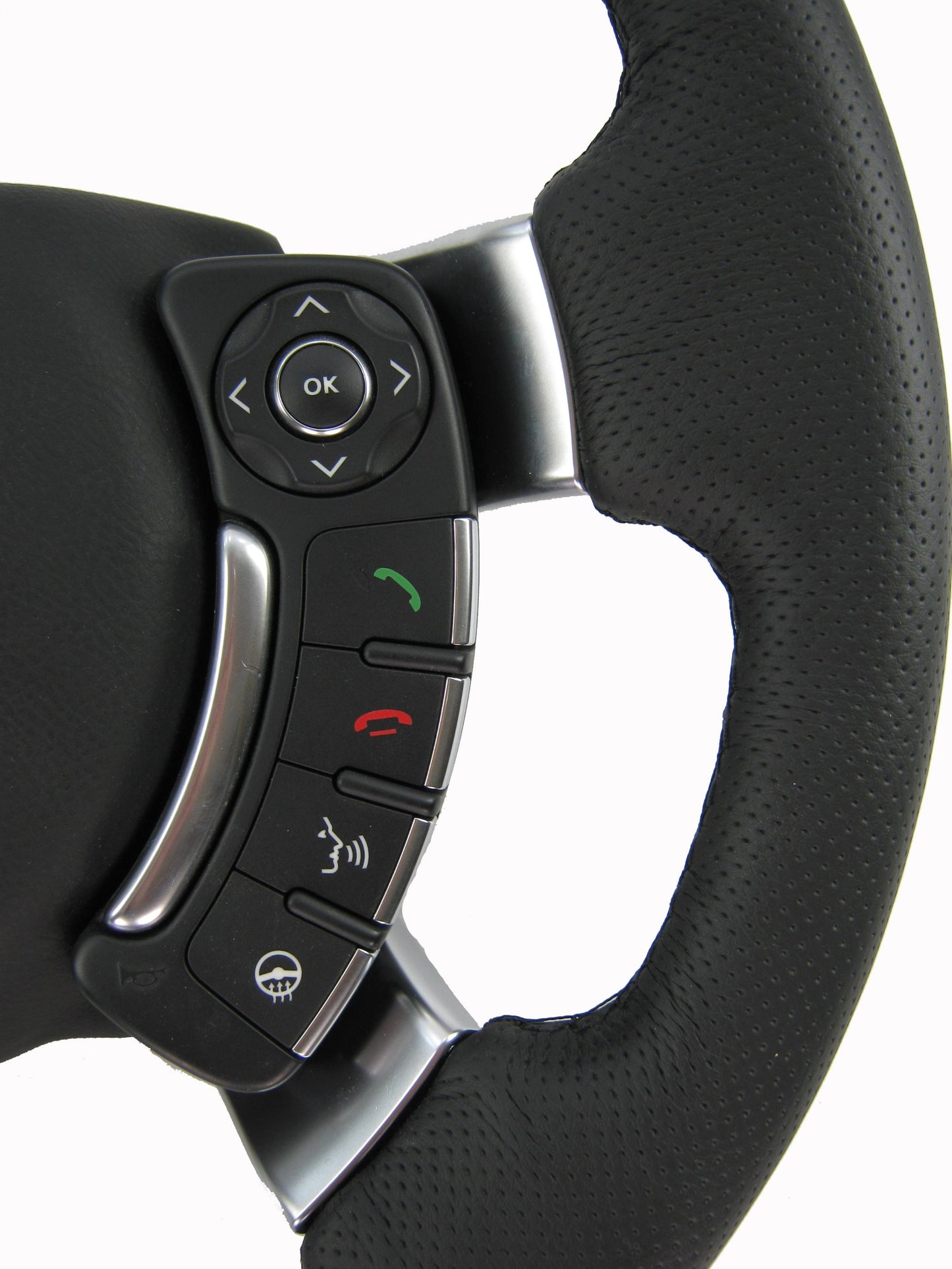 Steering Wheel - NON-Heated Napa - Perforated - with Chrome Spokes for Range Rover L322