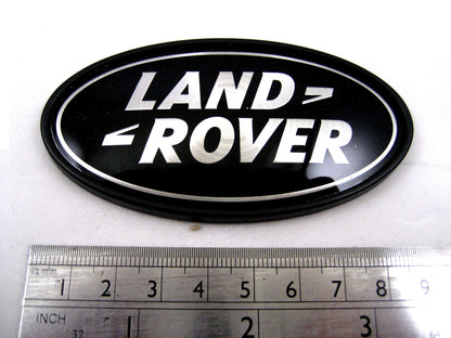 Genuine Rear Tailgate Badge - Black & Silver - for Range Rover Classic