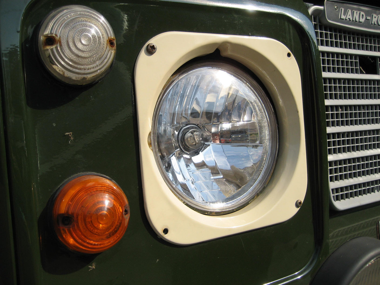 Angel Eye Headlights for Land Rover Series 1,2,3 - RHD - Clear