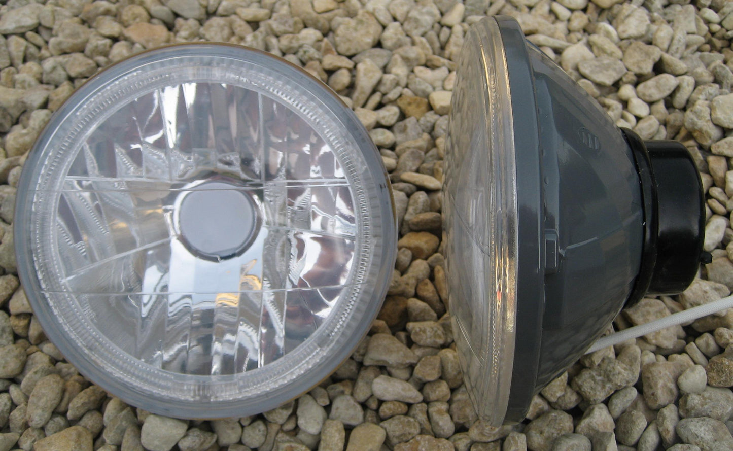 Headlight Upgrade - Angel Eye - RHD - Clear for Land Rover Defender