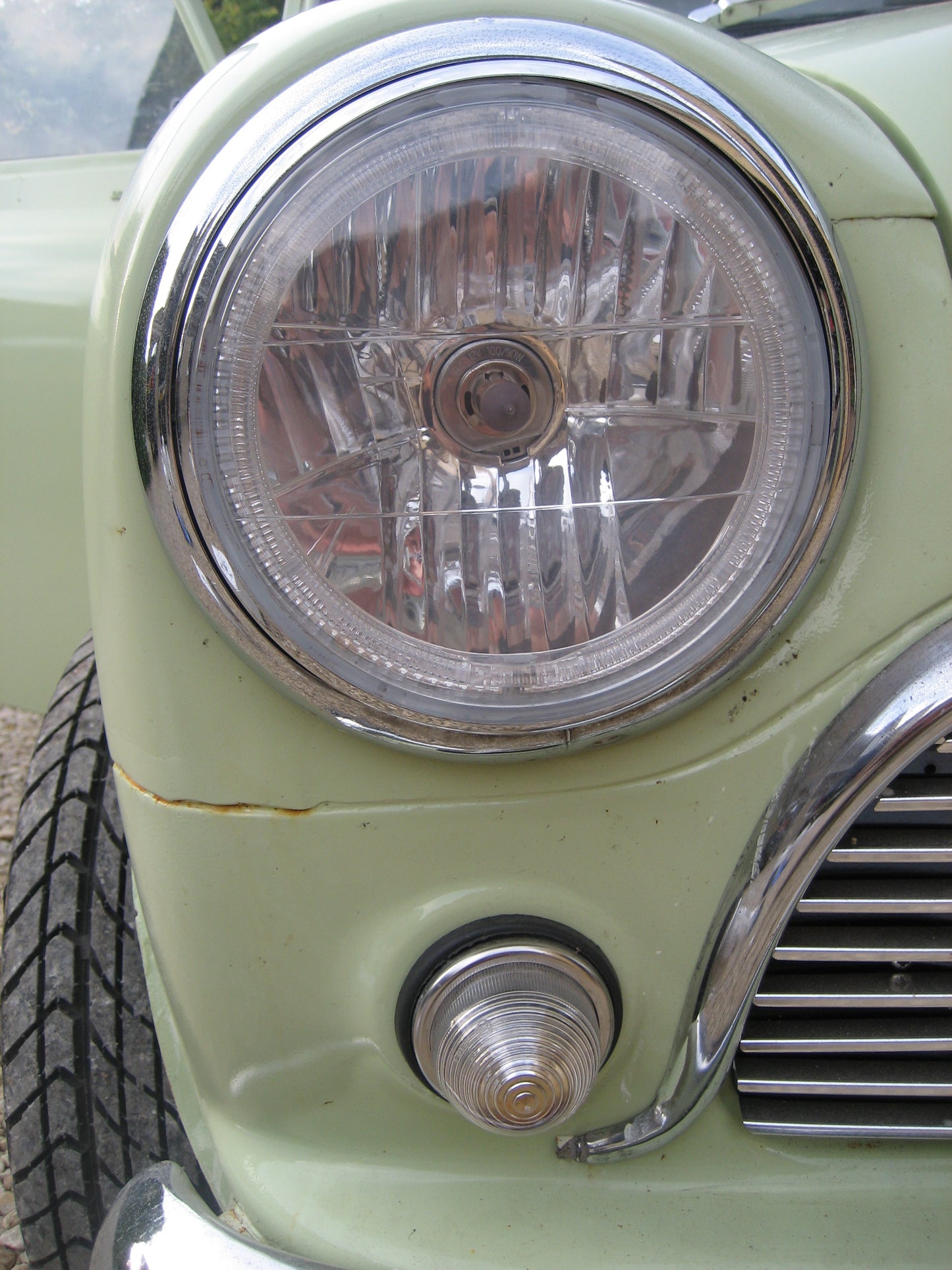 Angel Eye Headlights Classic Mini - RHD - Clear