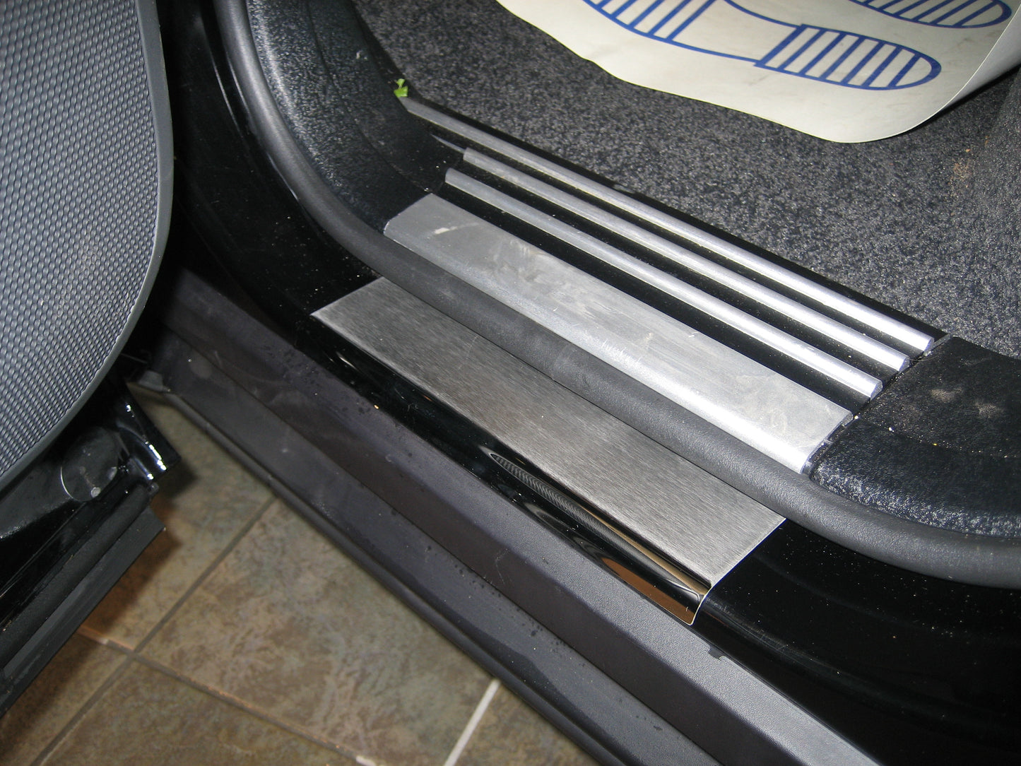 Door Step Plates - Brushed for Range Rover L322