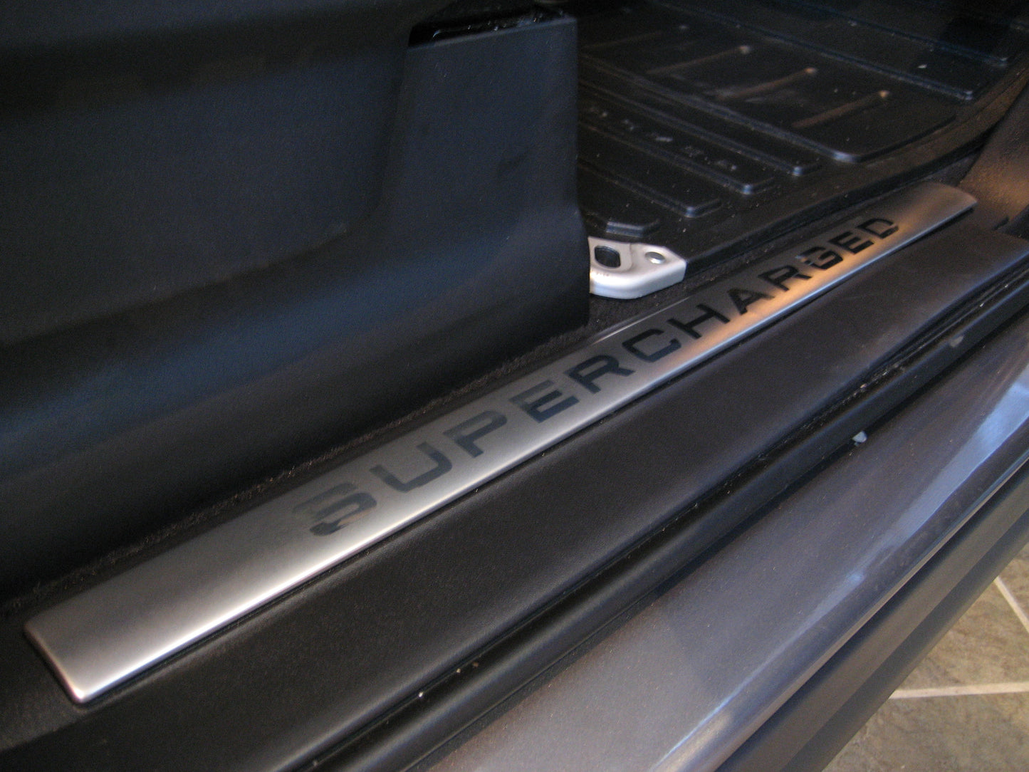 Inner Sill Inserts Stainless Steel - 'SUPERCHARGED' for Range Rover Sport