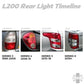 Rear Light Surrounds - Chrome - for Mitsubishi L200 2016+
