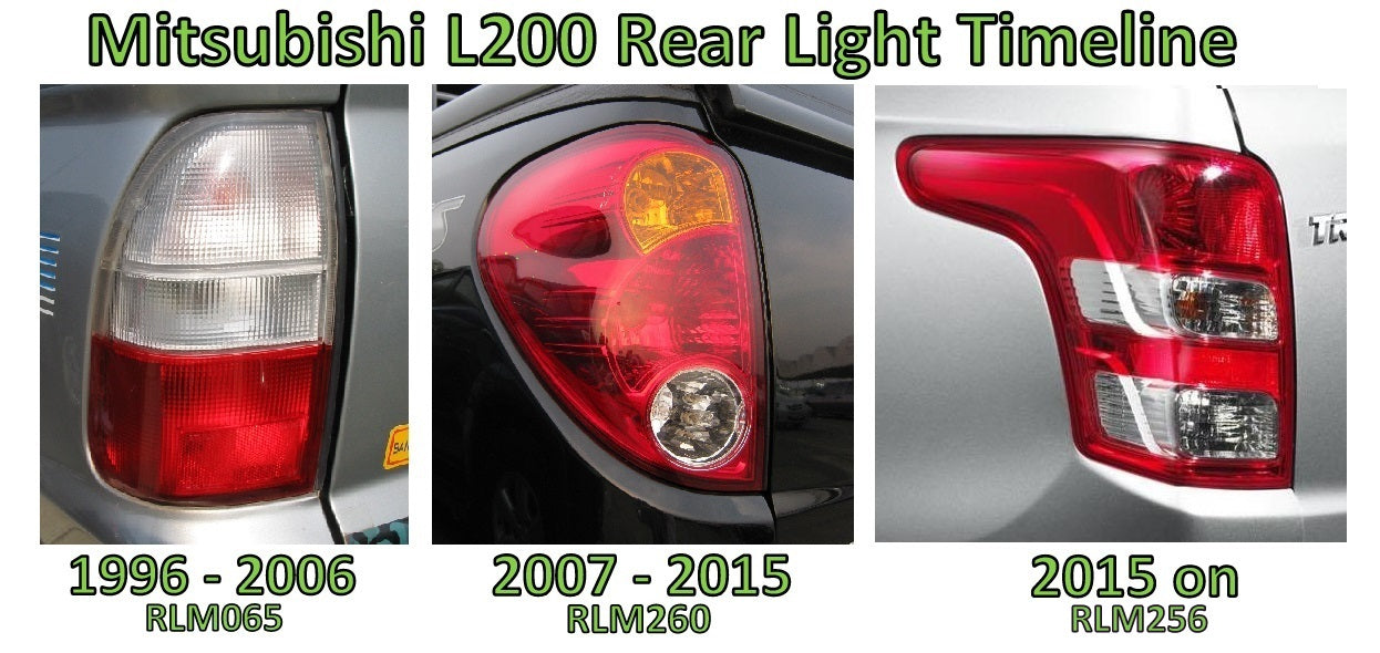 Rear Light Kit - LED Smoked for Mitsubishi L200