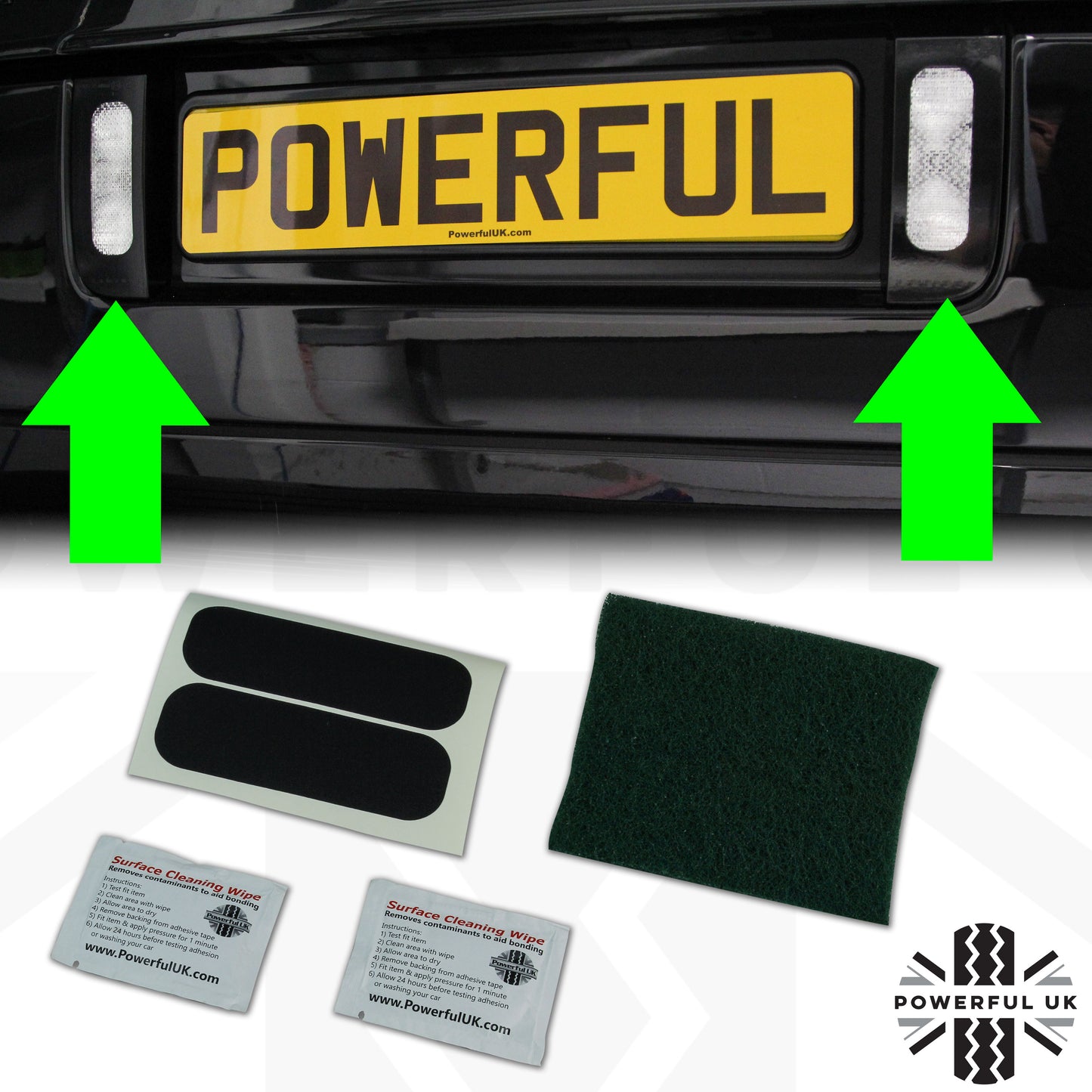 Vinyl Sticker Template Kit for Reverse Lights for Range Rover L322