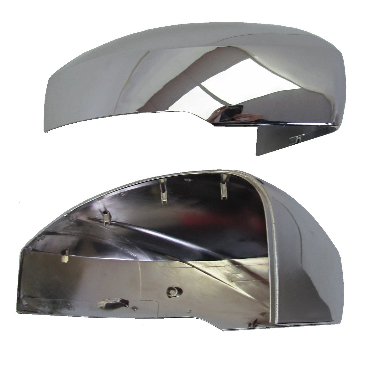 Mirror Covers - Top Half Caps for Land Rover Discovery 5 - Chrome