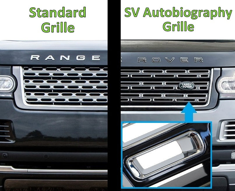 SV Autobiography Style Black/Chrome/Silver Front Grille for Range Rover L405