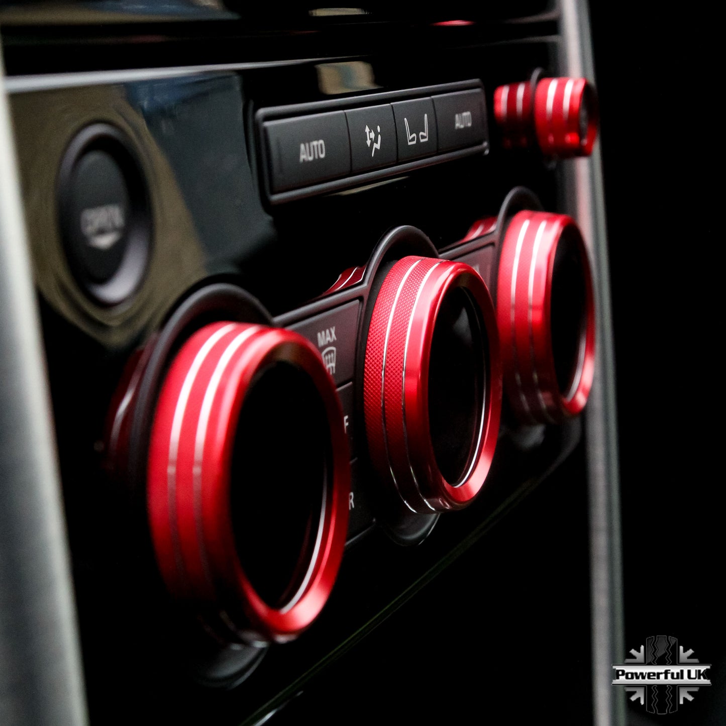 Climate Control Trim Kit Set in Anodised Red for Land Rover Discovery 5 L462