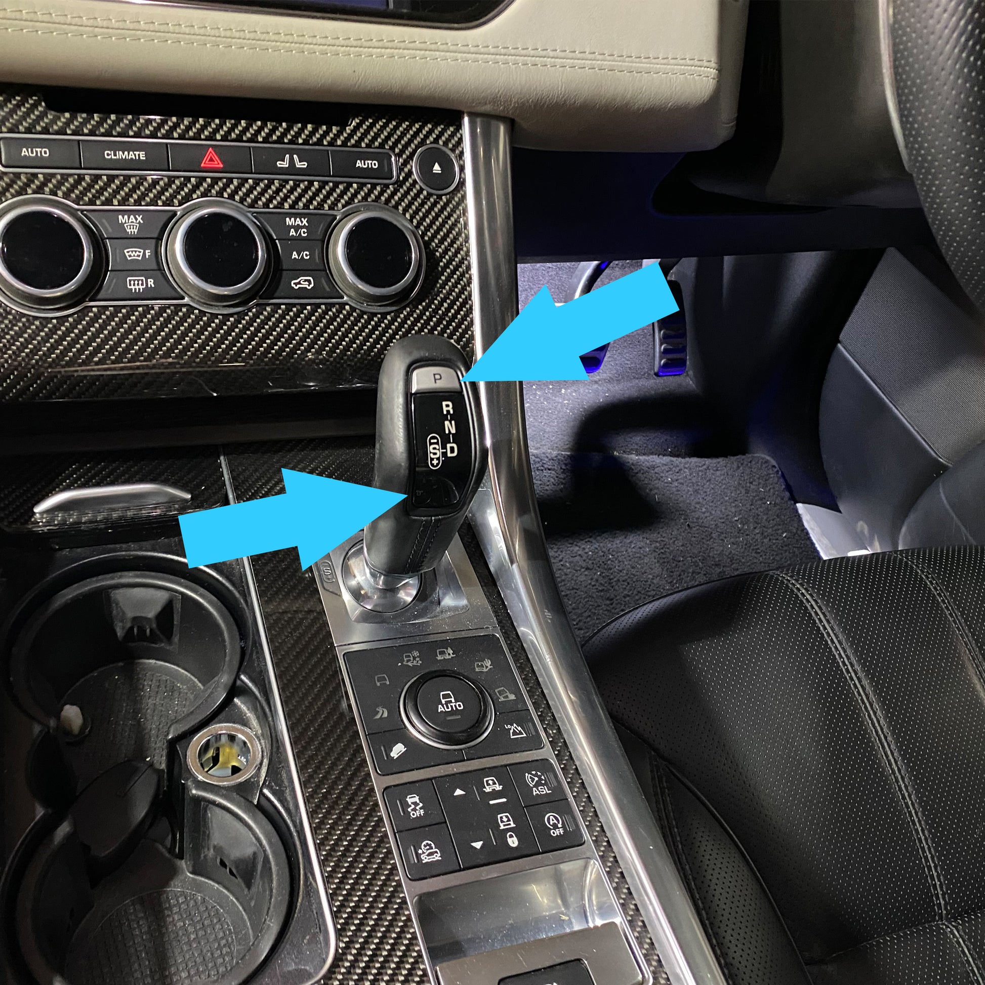 Range Rover Sport SVR L494 2018+ Cirrus Leather OEM Shift Knob Assembly New