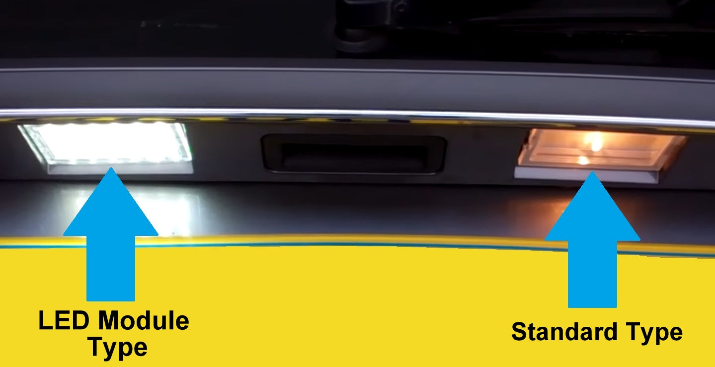LED Rear Number plate light upgrade for Range Rover Sport L320