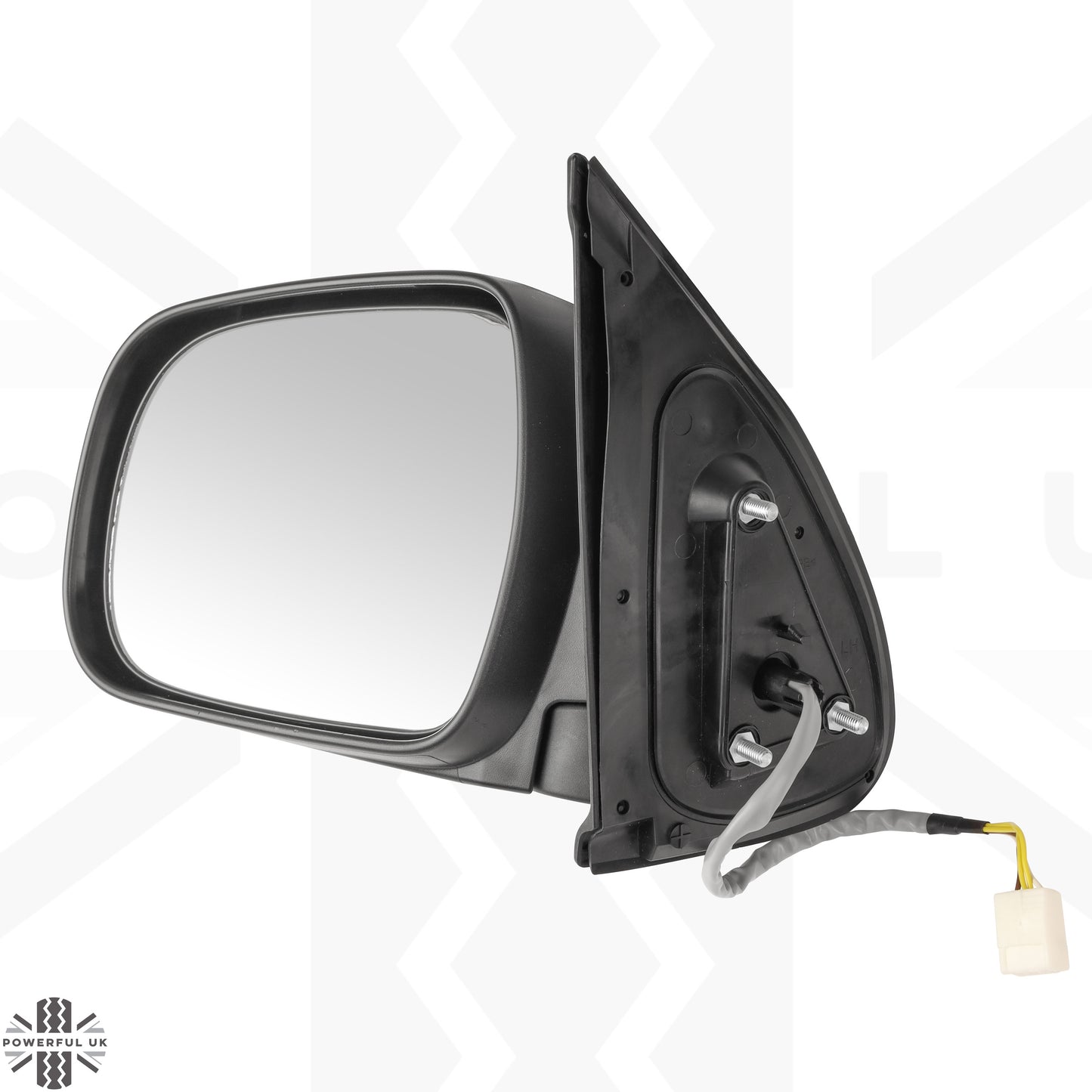 Wing Mirror Assembly - Chrome - LH - for Toyota Hilux Mk6 (NO power fold)