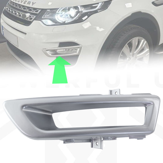 Silver Fog Light Surround for Land Rover Discovery Sport 2015-19 - Left