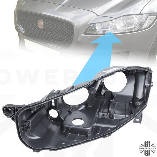 Left Replacement Headlight Rear Housing for Jaguar XF 2016-20 - Xenon Type