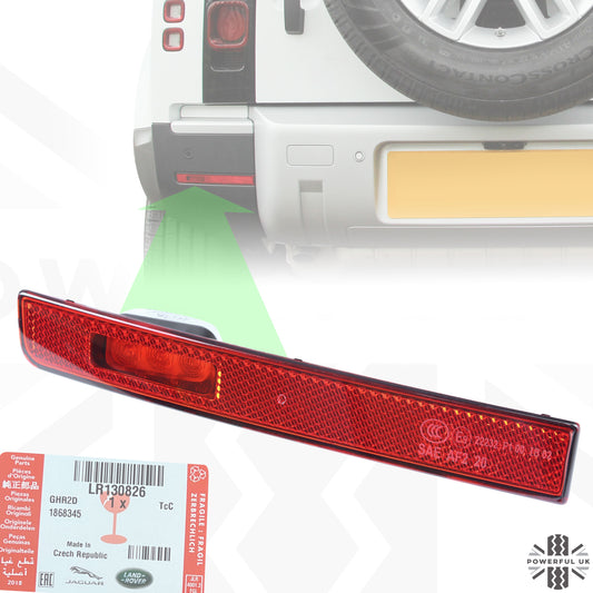 Rear LED Fog Lamp/Reflector for Land Rover Defender L663 - Genuine - LEFT