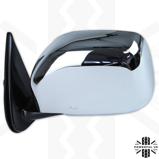 Wing Mirror Assembly - Chrome  - LH - for Toyota Hilux Mk4+Mk5