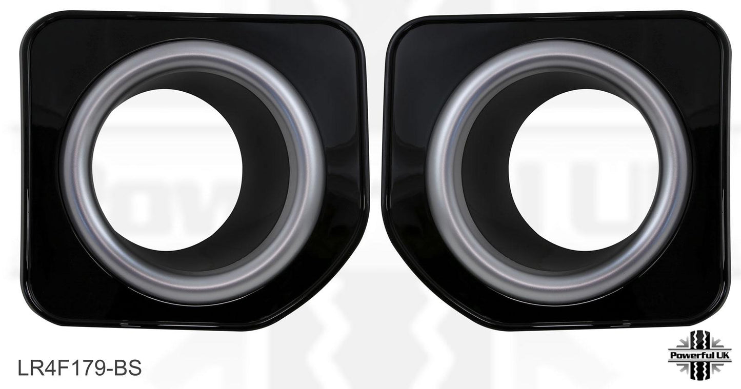 Front Bumper Fog Lamp Bezels Facelift look - Black - for Land Rover Discovery 4 2010-14