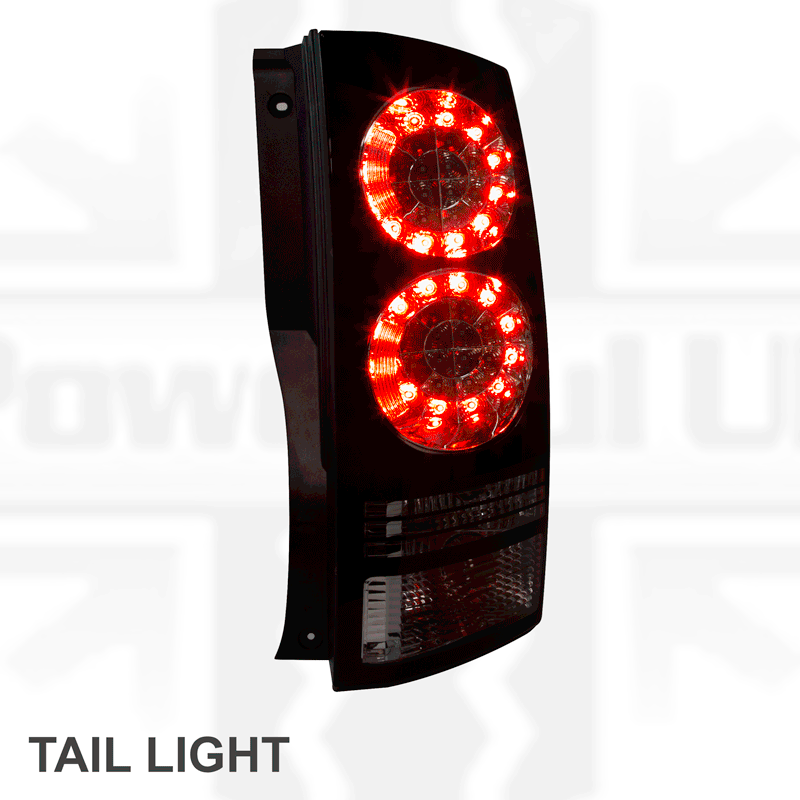 Rear Lights (UK spec) - Black LED - PAIR - for Land Rover Discovery 4