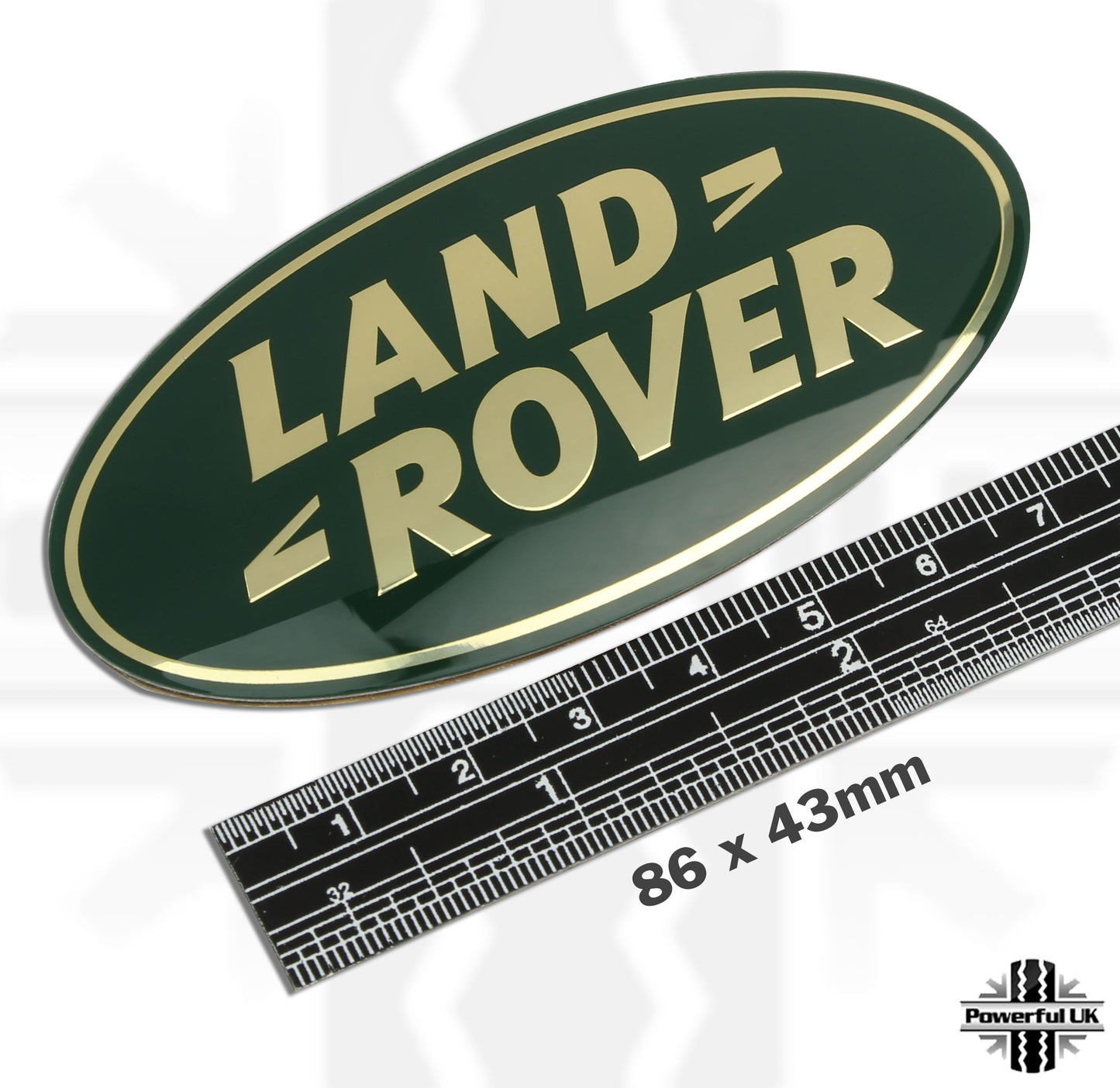 Genuine Front Grille Badge - Green & Gold - for Range Rover L322
