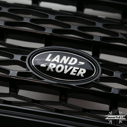 Genuine Front Grille Badge - Black & Silver - for Supercharged Grille RRG336