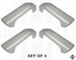 Interior Door Pull Set (4pc) - Silver - for Land Rover Discovery 3