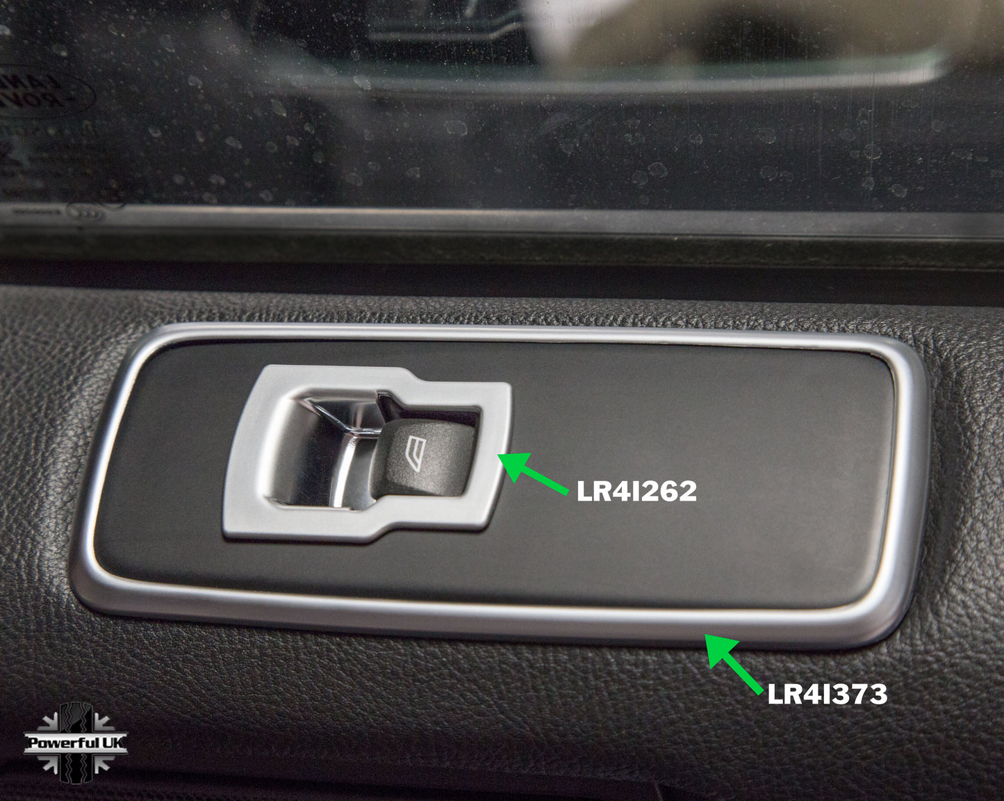 Interior Window Switch Surround Trim (4 pc) - Silver - for Range Rover Sport L320 2010