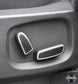 Interior Seat Button Covers (4 pc) - Silver & Black for Land Rover Discovery 4