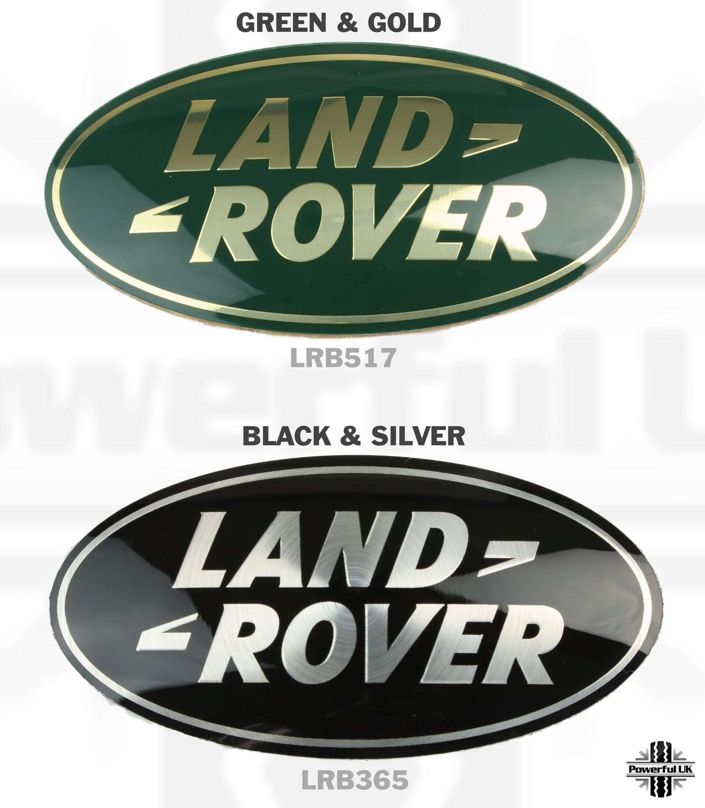 Genuine Rear Door Badge - Black & Silver - for Land Rover Discovery 3
