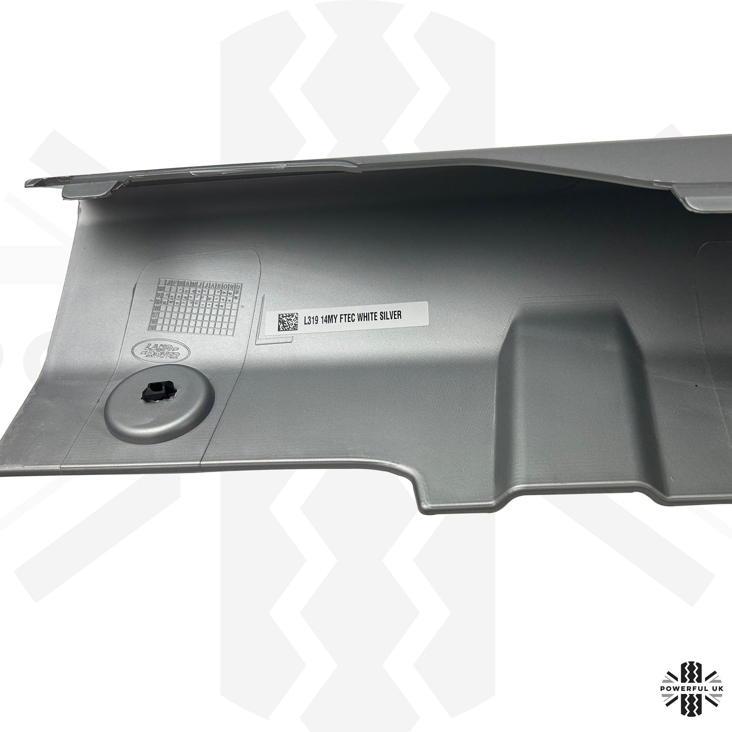Front Tow Eye Cover in Silver for Land Rover Discovery 4 Facelift 2014-16 - Genuine