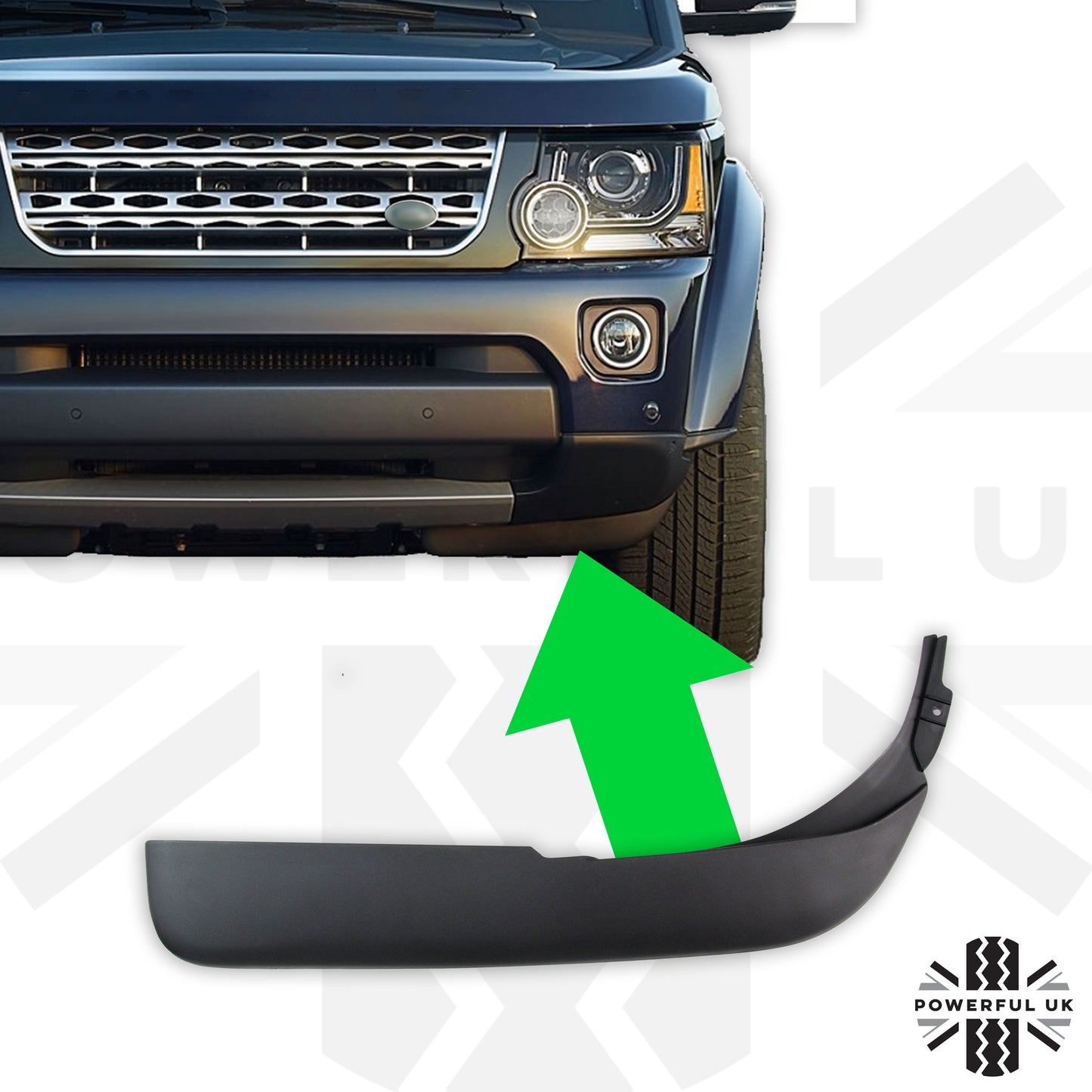 Front Bumper Lower Corner Valance LH for Land Rover Discovery 4 2014-16