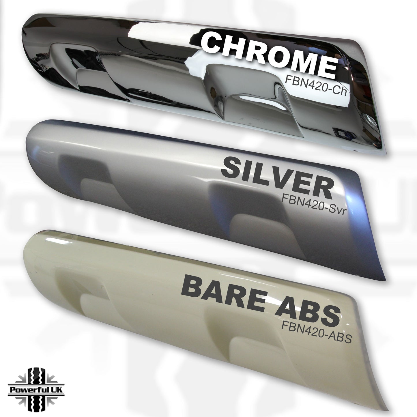 Front Bumper Styling Plate - Silver - for Nissan Navara NP300