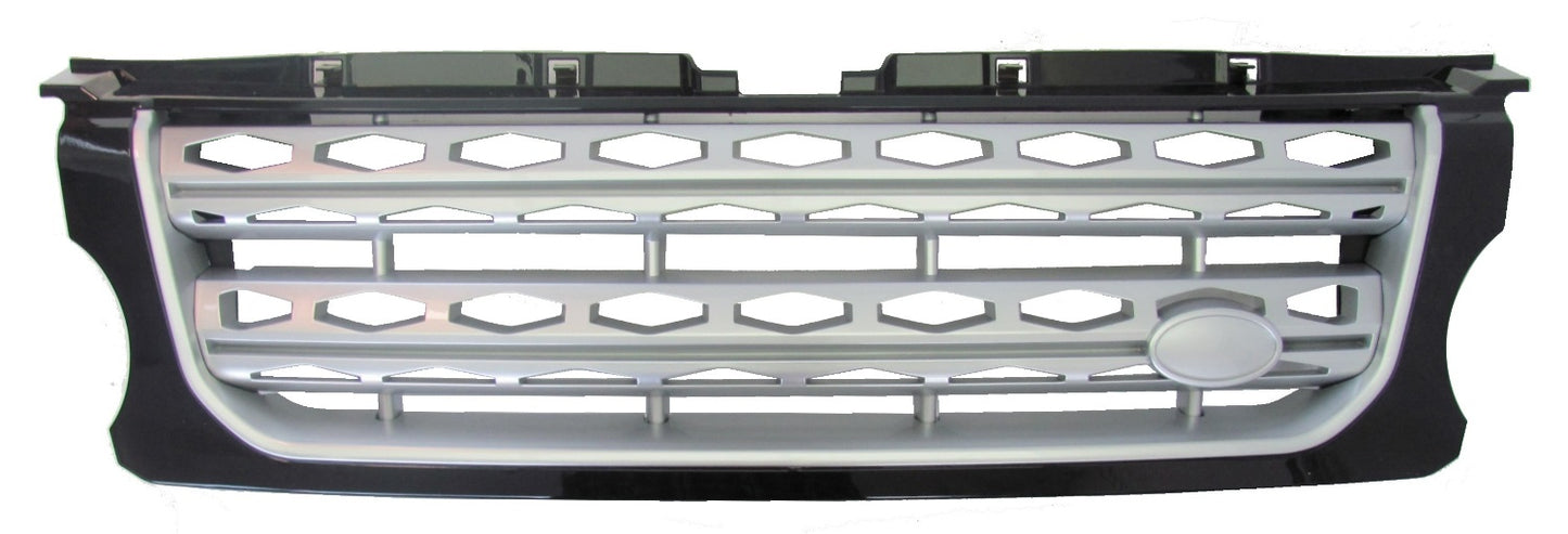 Front Grille - Black / Silver / Silver - for Land Rover Discovery 4 Facelift 2014 on