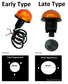 Front / Rear Orange Indicator Light Lamp Kit for original Land Rover Defender - Early Type