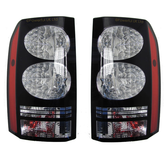 Rear Lights (UK spec) - Black LED - PAIR - for Land Rover Discovery 4