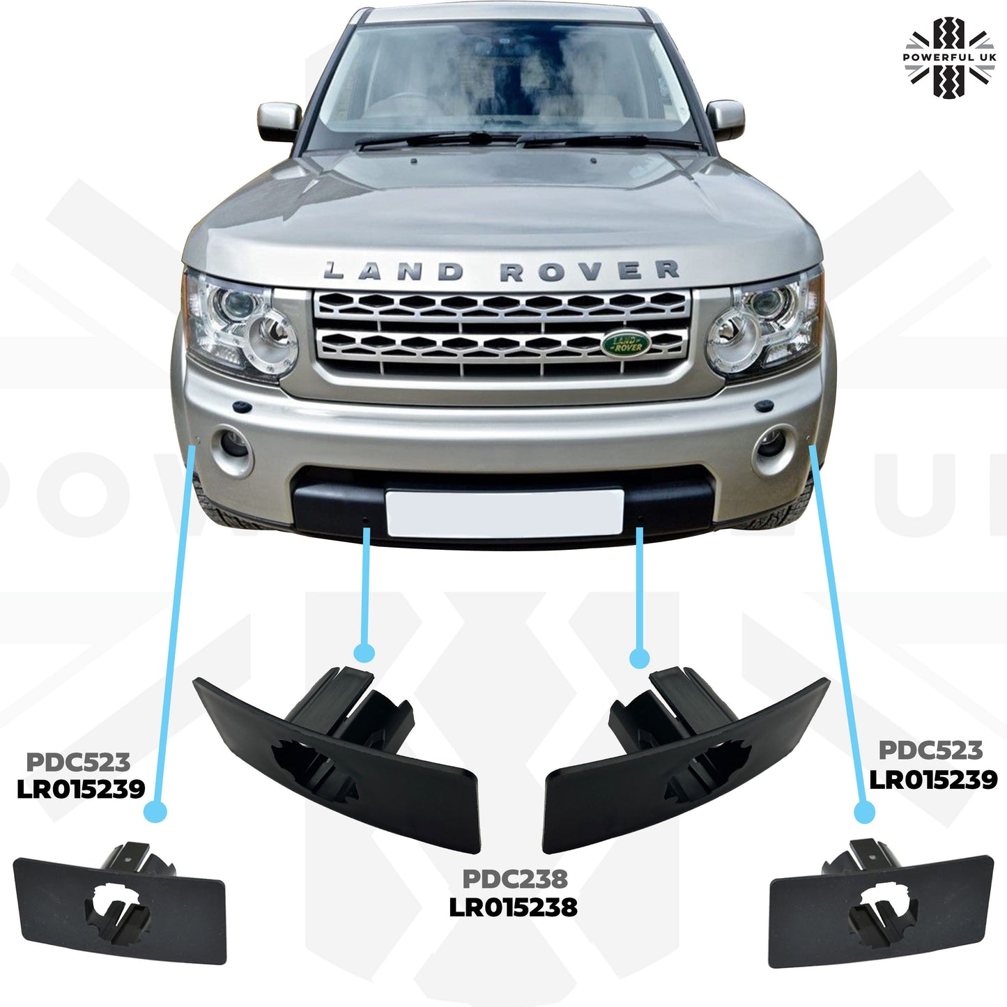 Genuine Parking Sensor Holder Bracket for Front Bumper on Discovery 4