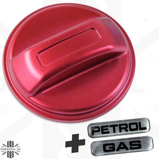 Fuel Filler Cap Cover for Range Rover Velar  - Petrol (NON-Vented) - Red