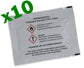 Pack of 10 TESA Solvent Surface Cleaner Wipes
