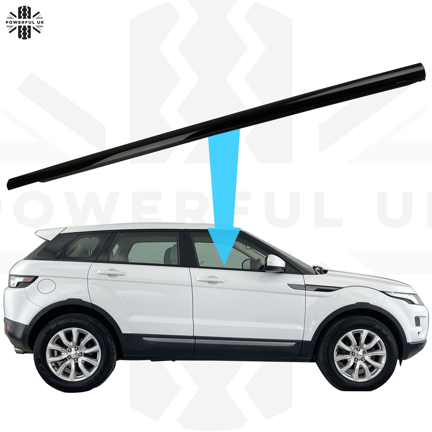 Genuine Front Right Window Moulding Trim for Range Rover Evoque