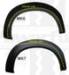 ABS Wheel Arch Kit in ABS plastic - 6 pc Kit - for Toyota Hilux Mk6