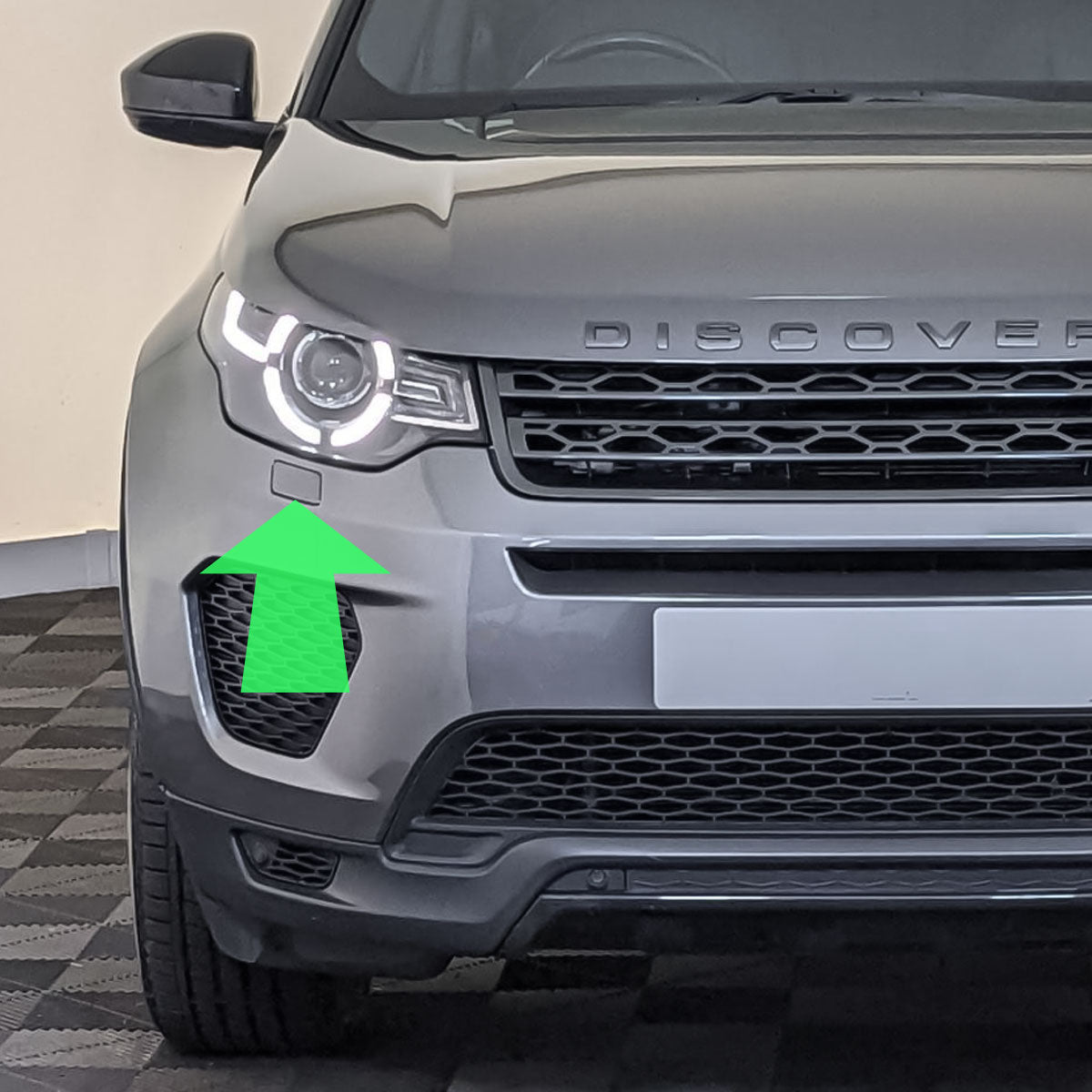 Headlight Washer Cover for Land Rover Discovery Sport 2015-19 with Power Wash - Right