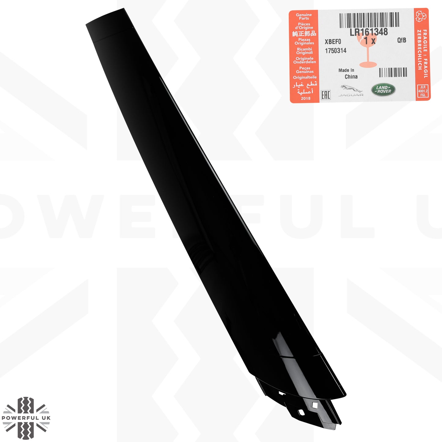Genuine A Pillar Finisher in Gloss Black for Land Rover Defender L663 - RIGHT