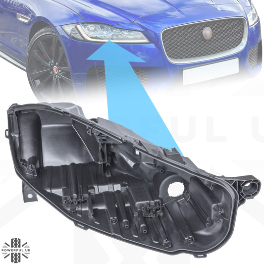 Right Replacement Headlight Rear Housing for Jaguar XF 2016-20 - LED Type