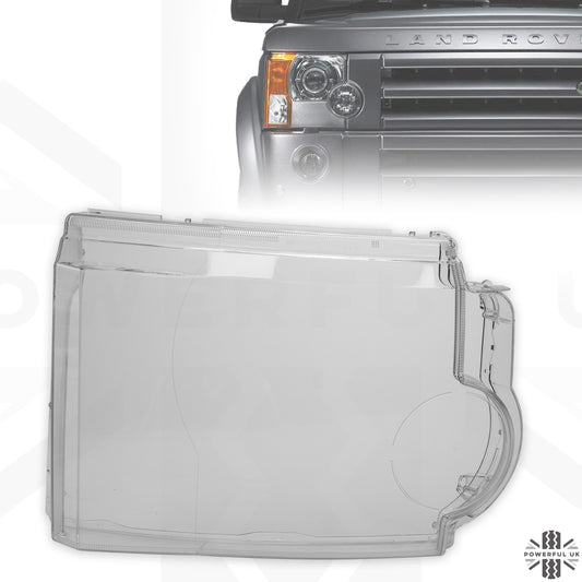 Replacement Headlight Lens for Land Rover Discovery 3  - RH