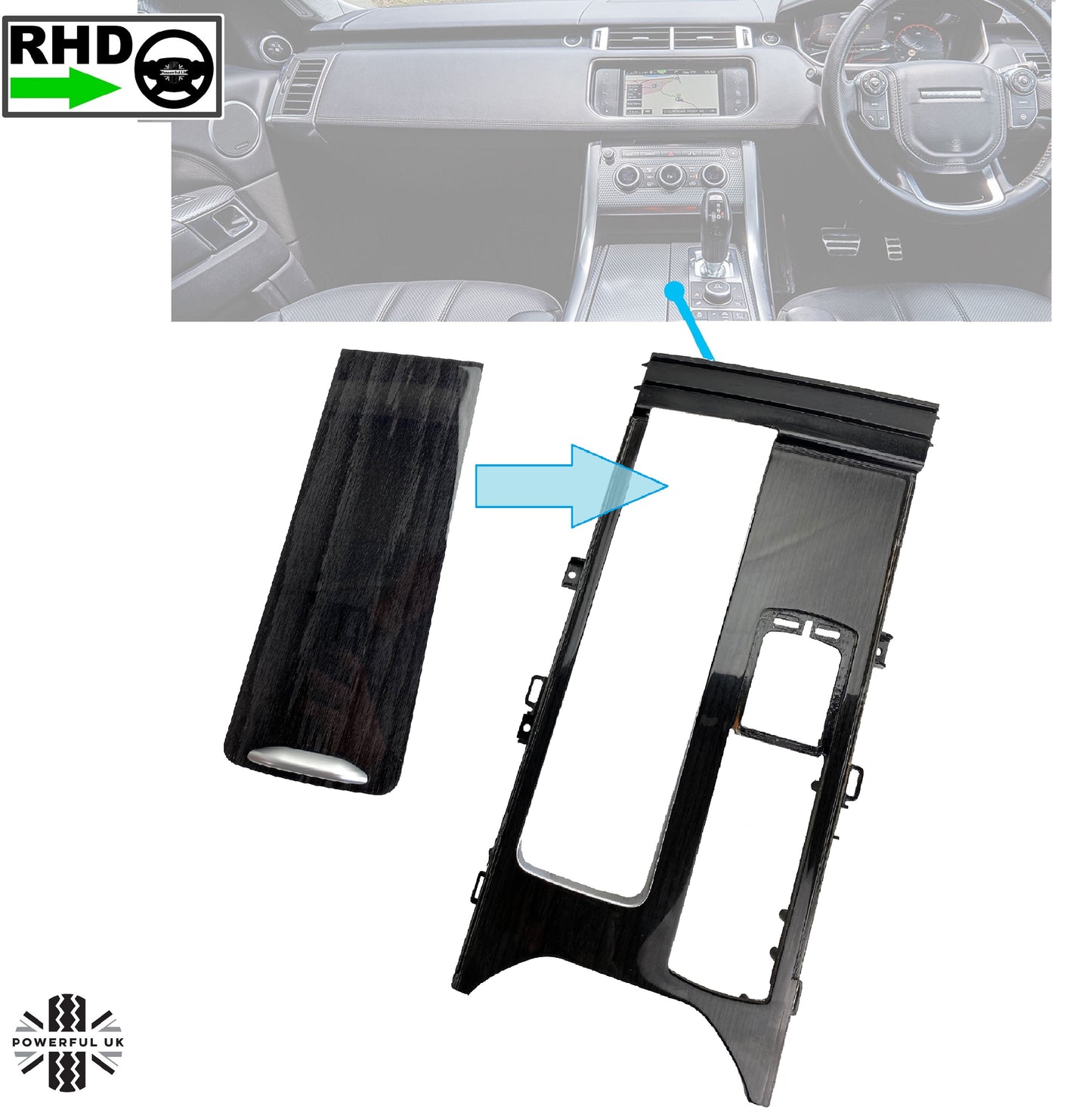 Interior Trim Kit - Dark Oak Wood - RHD for Range Rover Sport L494 (2014-17)