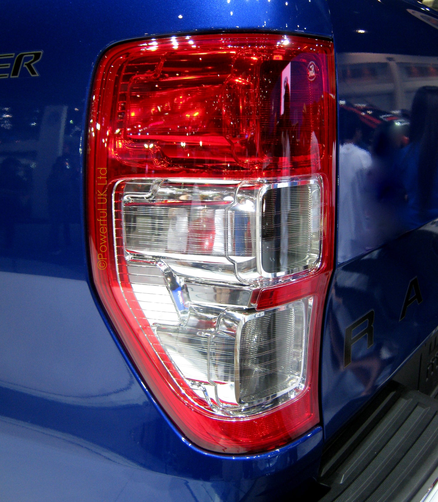 Rear Light 2012 on Red/Chrome - UK Spec - LH (value range) for Ford Ranger
