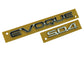 Genuine "EVOQUE SD4" Rear Badge - Black & Chrome for Range Rover Evoque