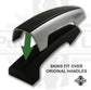 2pc "Autobiography Style" Door Handle Covers for Range Rover Sport L494 - Silver/Corris Grey
