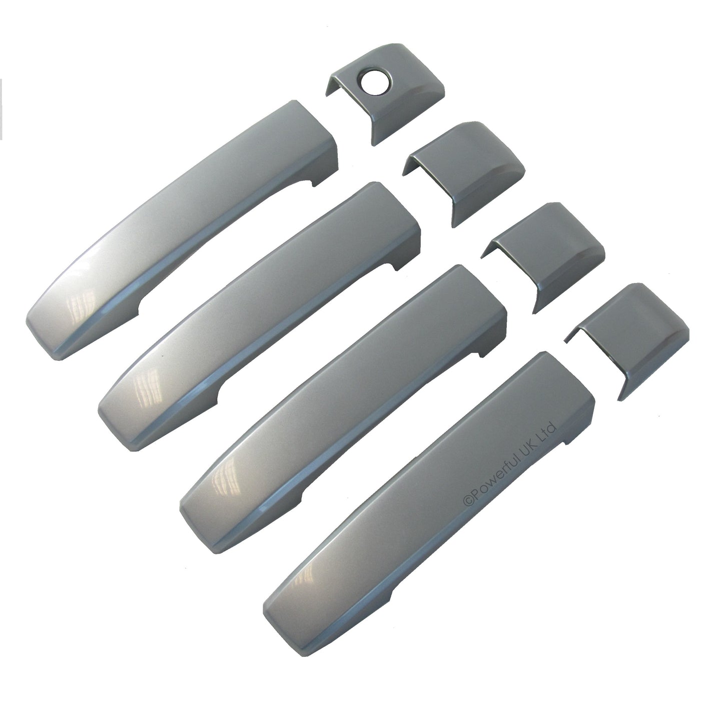 Door Handle Covers (8pc) for Range Rover L322 Zermatt Silver
